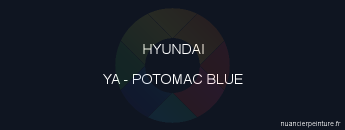 Peinture Hyundai YA Potomac Blue