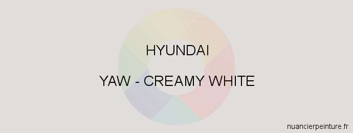 Peinture Hyundai YAW Creamy White