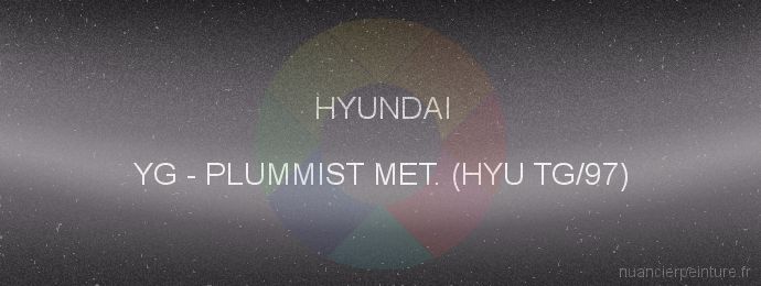 Peinture Hyundai YG Plummist Met. (hyu Tg/97)