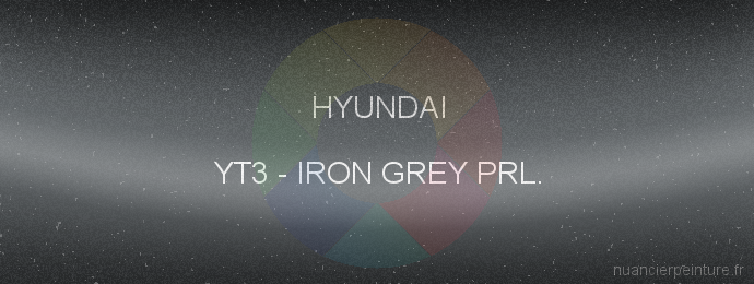 Peinture Hyundai YT3 Iron Grey Prl.