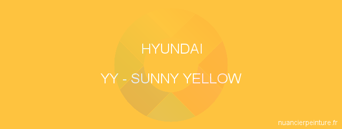 Peinture Hyundai YY Sunny Yellow