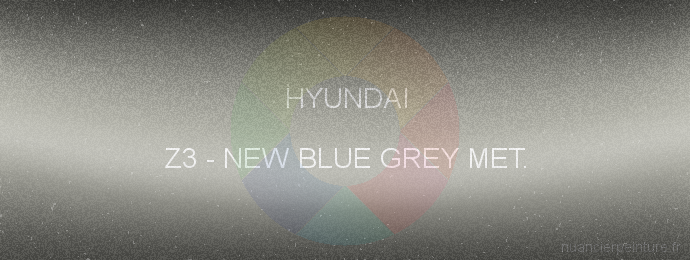 Peinture Hyundai Z3 New Blue Grey Met.