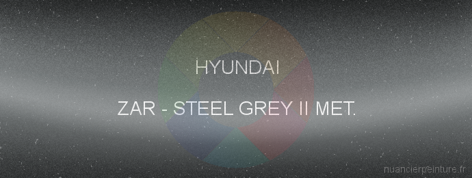 Peinture Hyundai ZAR Steel Grey Ii Met.