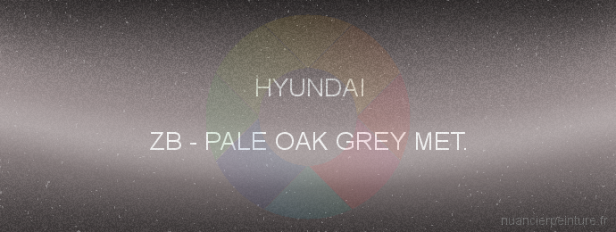 Peinture Hyundai ZB Pale Oak Grey Met.