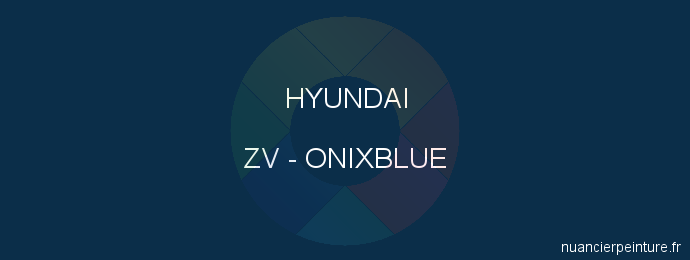 Peinture Hyundai ZV Onixblue