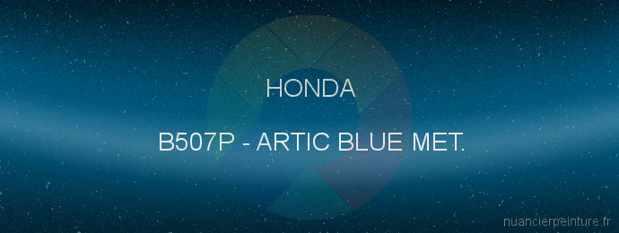 Peinture Honda B507P Artic Blue Met.