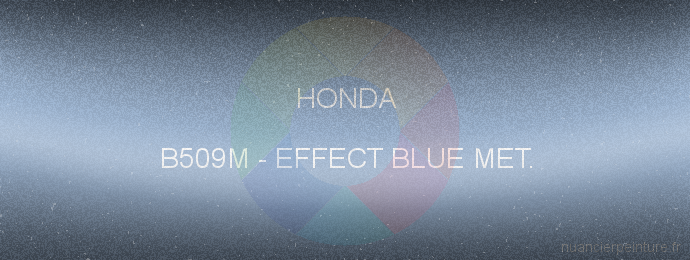 Peinture Honda B509M Effect Blue Met.