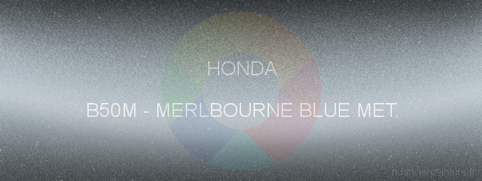 Peinture Honda B50M Merlbourne Blue Met.