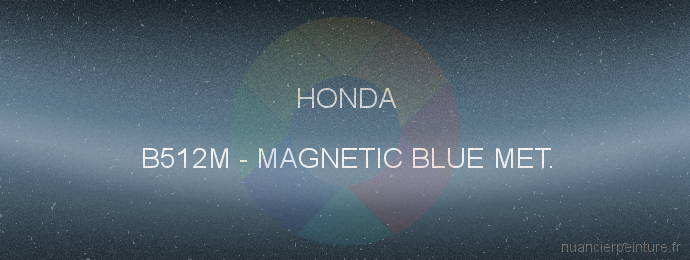 Peinture Honda B512M Magnetic Blue Met.