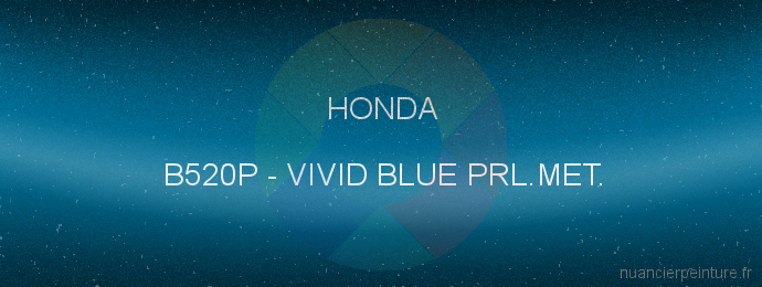 Peinture Honda B520P Vivid Blue Prl.met.