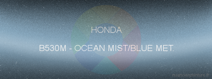 Peinture Honda B530M Ocean Mist/blue Met.