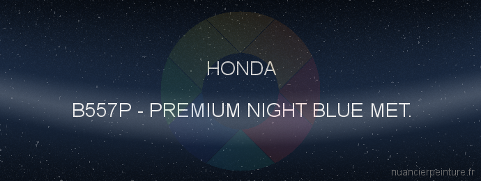 Peinture Honda B557P Premium Night Blue Met.