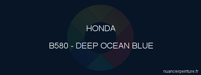 Peinture Honda B580 Deep Ocean Blue