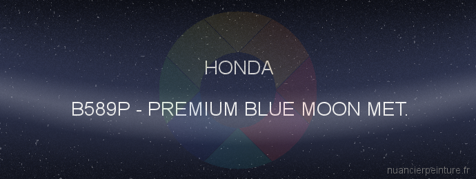 Peinture Honda B589P Premium Blue Moon Met.