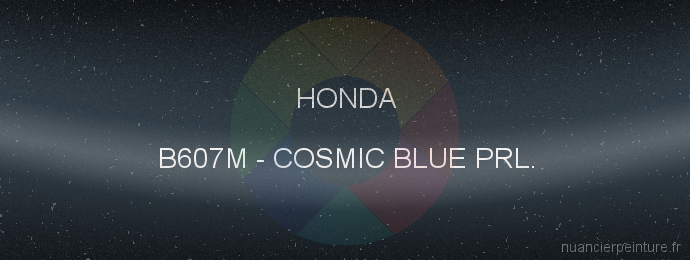 Peinture Honda B607M Cosmic Blue Prl.