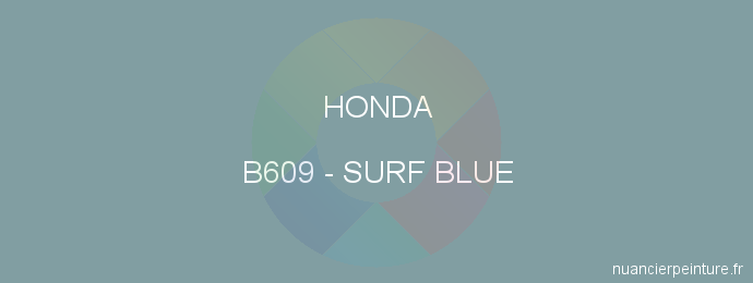 Peinture Honda B609 Surf Blue