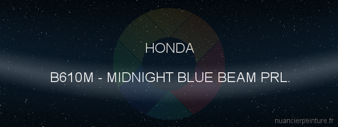 Peinture Honda B610M Midnight Blue Beam Prl.