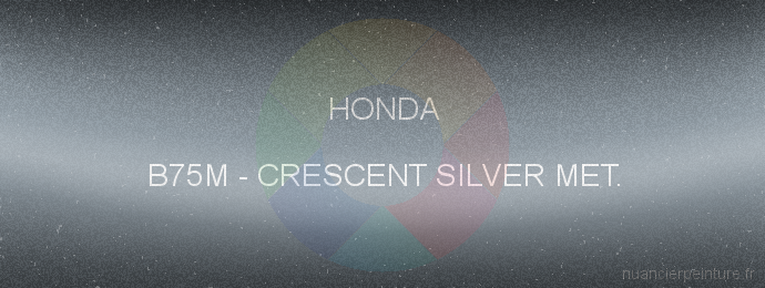 Peinture Honda B75M Crescent Silver Met.