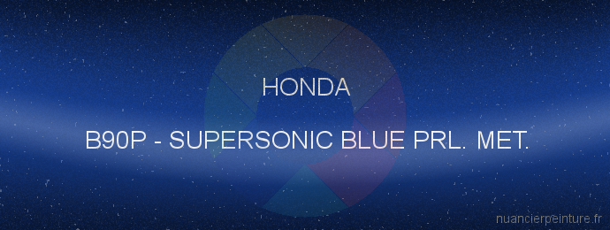 Peinture Honda B90P Supersonic Blue Prl. Met.