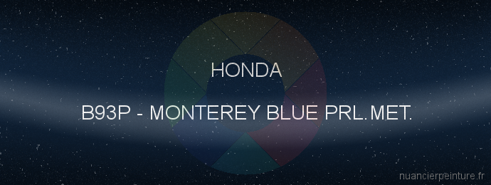 Peinture Honda B93P Monterey Blue Prl.met.