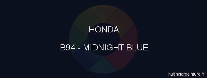 Peinture Honda B94 Midnight Blue