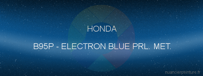 Peinture Honda B95P Electron Blue Prl. Met.