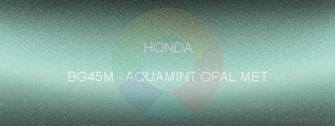 Peinture Honda BG45M Aquamint Opal Met.