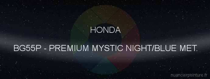 Peinture Honda BG55P Premium Mystic Night/blue Met.