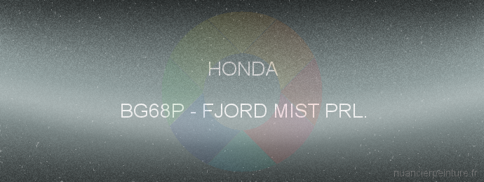 Peinture Honda BG68P Fjord Mist Prl.