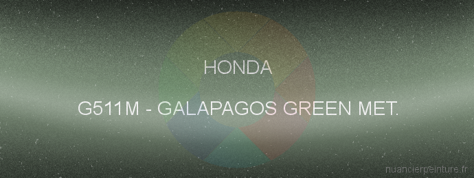Peinture Honda G511M Galapagos Green Met.