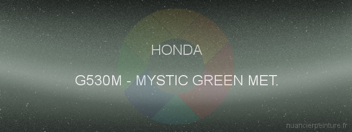 Peinture Honda G530M Mystic Green Met.