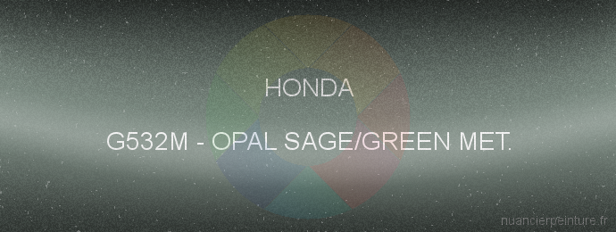 Peinture Honda G532M Opal Sage/green Met.