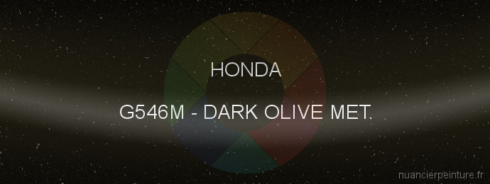 Peinture Honda G546M Dark Olive Met.