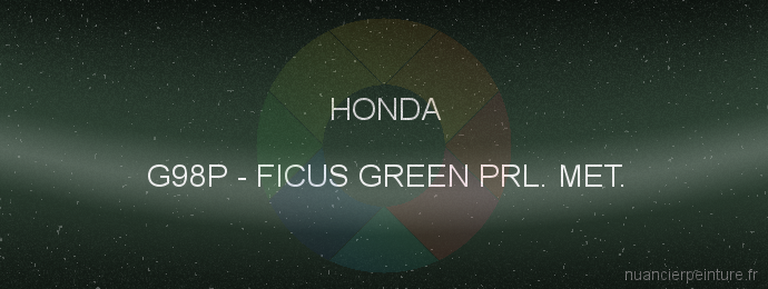 Peinture Honda G98P Ficus Green Prl. Met.