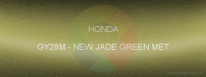 Peinture Honda GY28M New Jade Green Met.