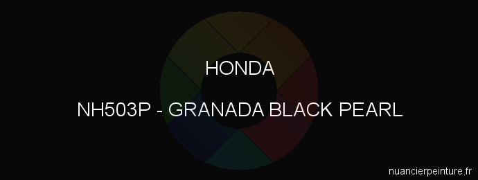 Peinture Honda NH503P Granada Black Pearl