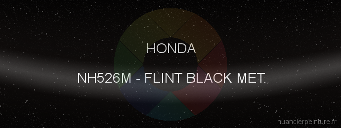 Peinture Honda NH526M Flint Black Met.