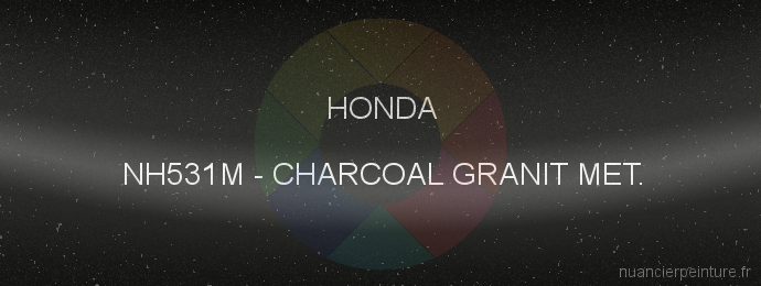Peinture Honda NH531M Charcoal Granit Met.