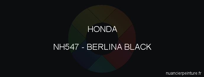 Peinture Honda NH547 Berlina Black