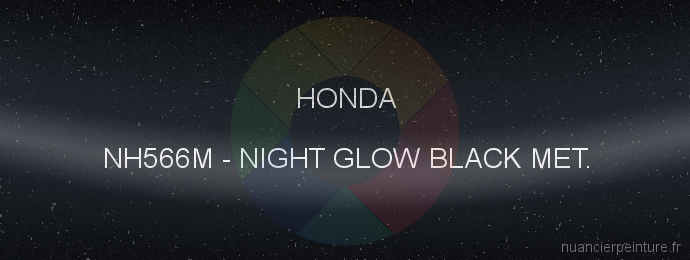 Peinture Honda NH566M Night Glow Black Met.