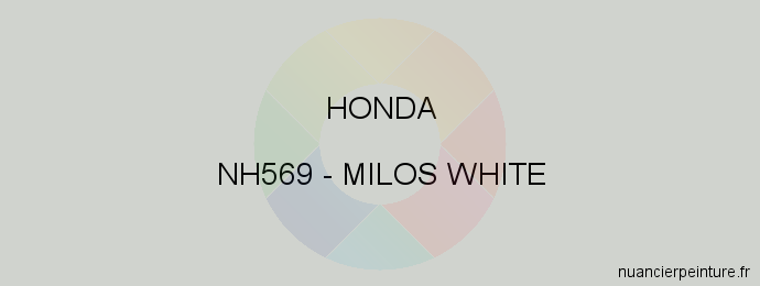Peinture Honda NH569 Milos White