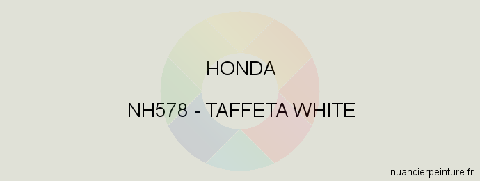 Peinture Honda NH578 Taffeta White