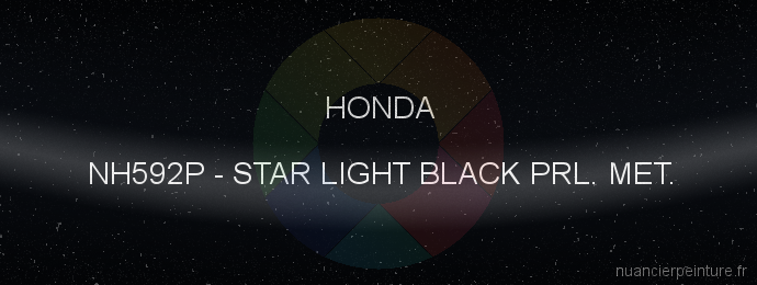 Peinture Honda NH592P Star Light Black Prl. Met.