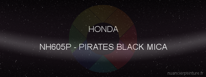 Peinture Honda NH605P Pirates Black Mica