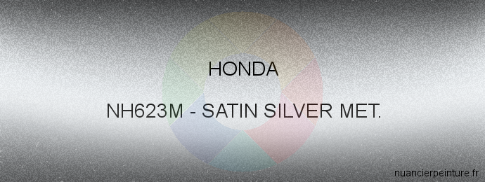 Peinture Honda NH623M Satin Silver Met.