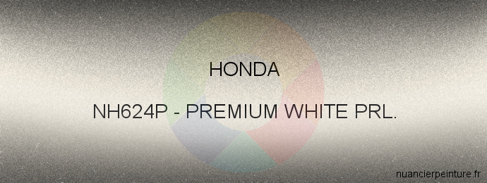 Peinture Honda NH624P Premium White Prl.