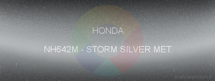 Peinture Honda NH642M Storm Silver Met.