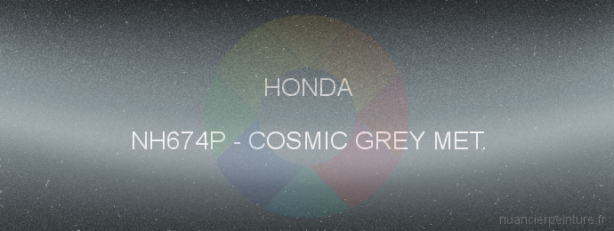 Peinture Honda NH674P Cosmic Grey Met.