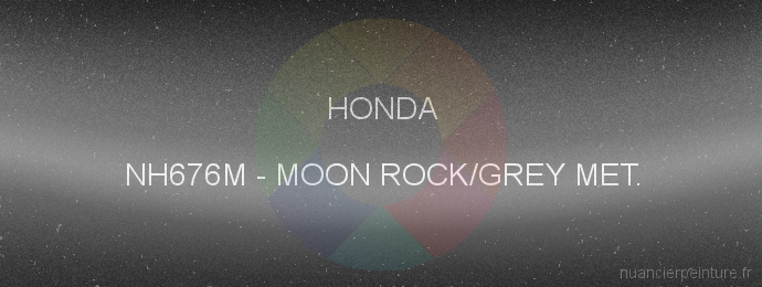 Peinture Honda NH676M Moon Rock/grey Met.