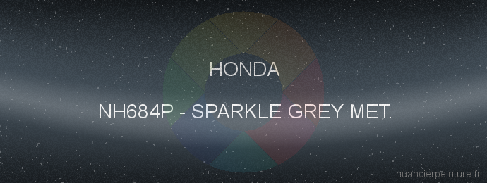 Peinture Honda NH684P Sparkle Grey Met.